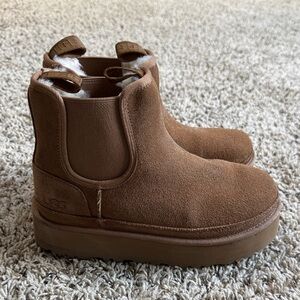 UGG Kids Tan Suede Boots